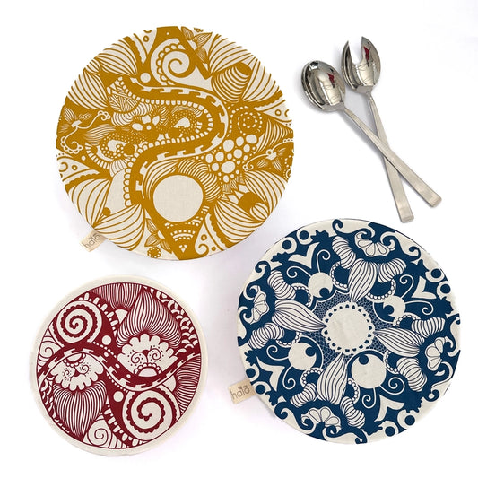 Paradise Dish Covers- Large Set of 3