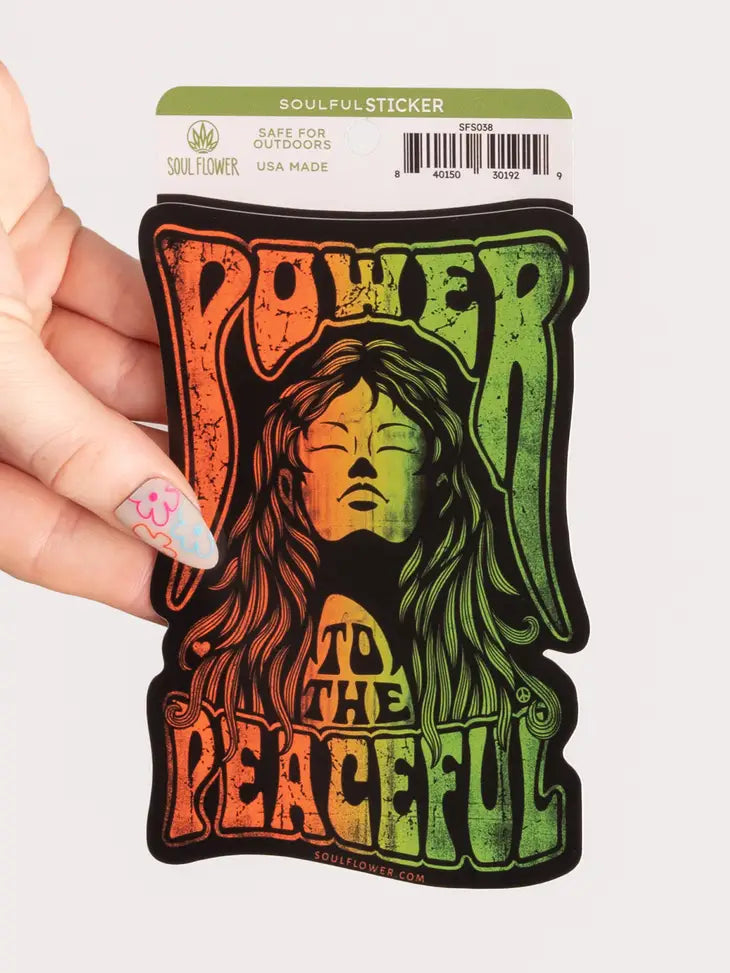 Power to the Peaceful Sticker