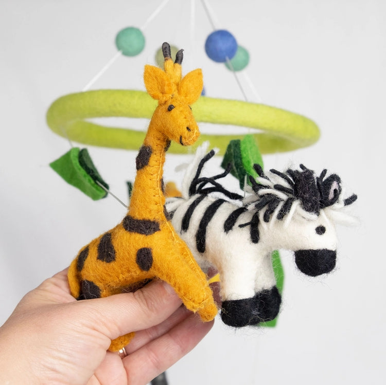 Jungle Animals Felt Mobile