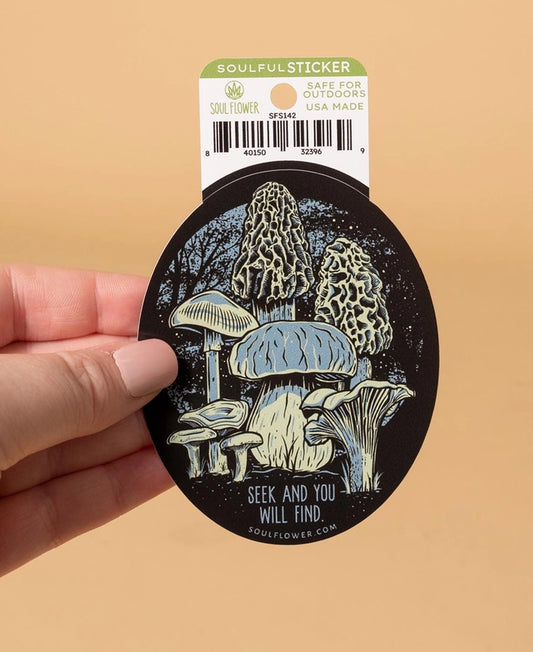 Mushroom Forager Sticker