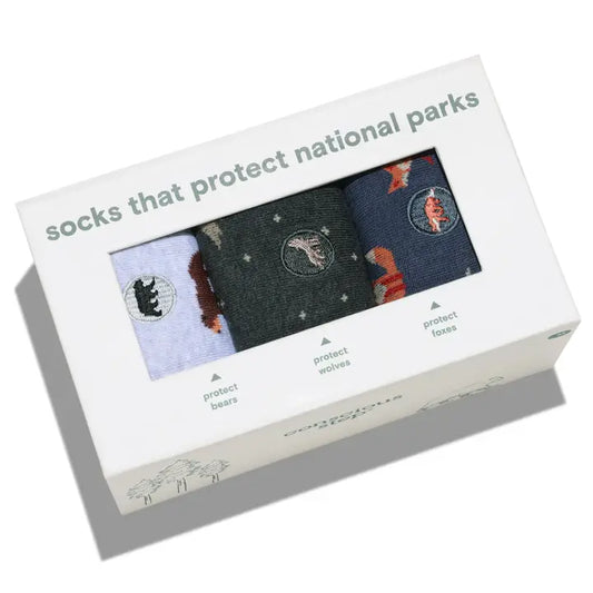 Socks That Protect National Parks Box