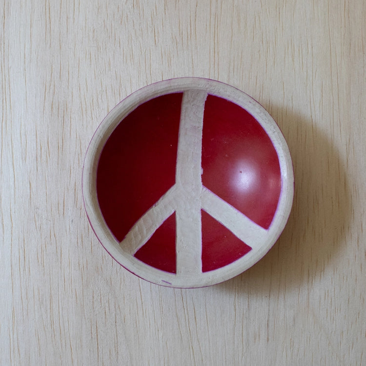 Peace Sign Soapstone Dish