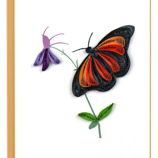 Quilling Monarch Note Card