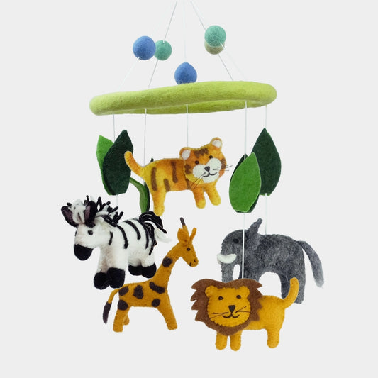 Jungle Animals Felt Mobile