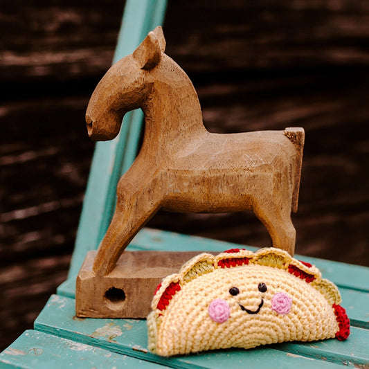 Knitted Taco Rattle