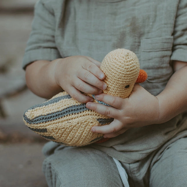 Crochet Baby Duck Rattle