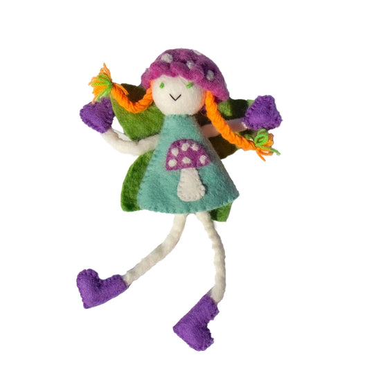 Mushroom Bonnet Tooth Fairy Doll