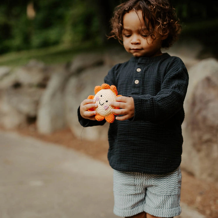 Knitted Sun Rattle