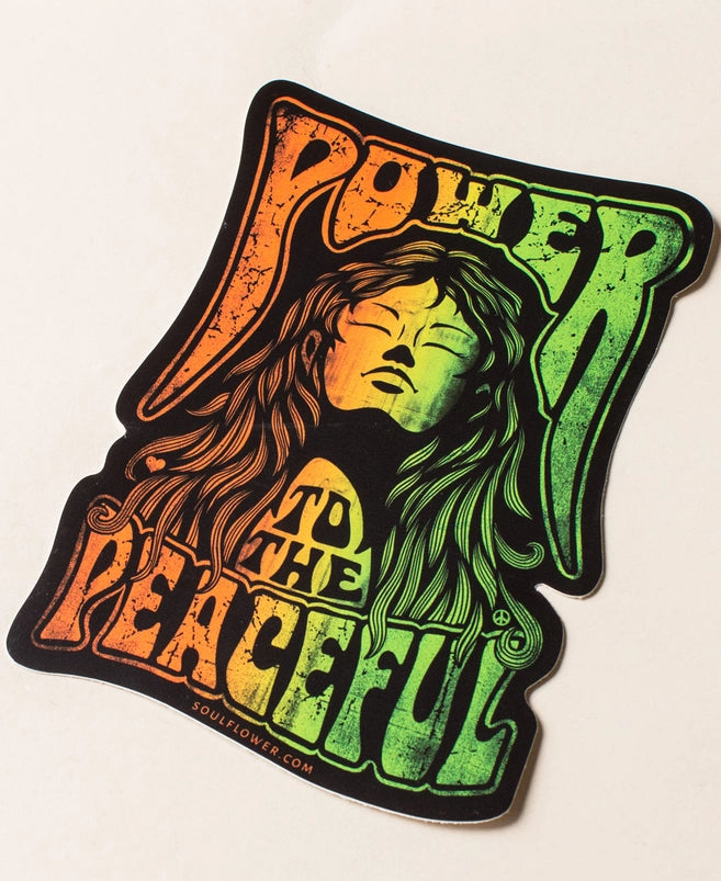 Power to the Peaceful Sticker