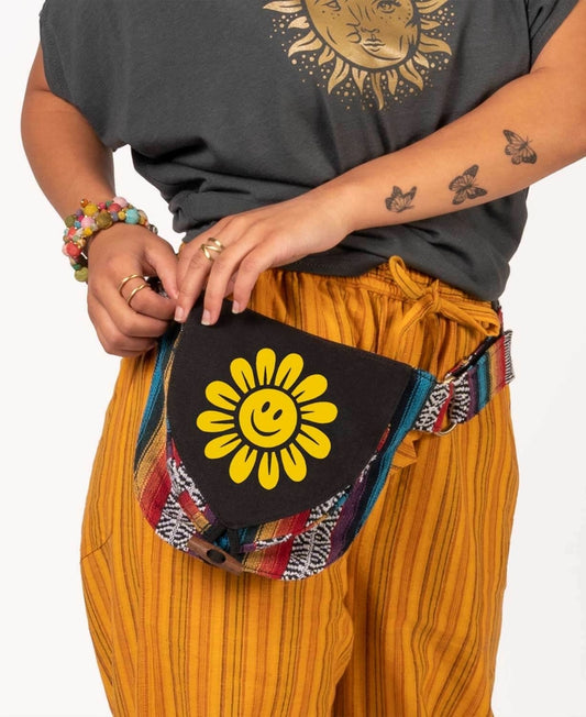 Happy Daisies Colorful Hip Bag