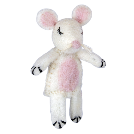 Woolie Mouse Finger Puppet