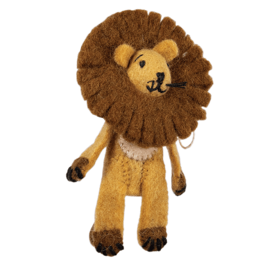 Leo Lion Woolie Finger Puppet