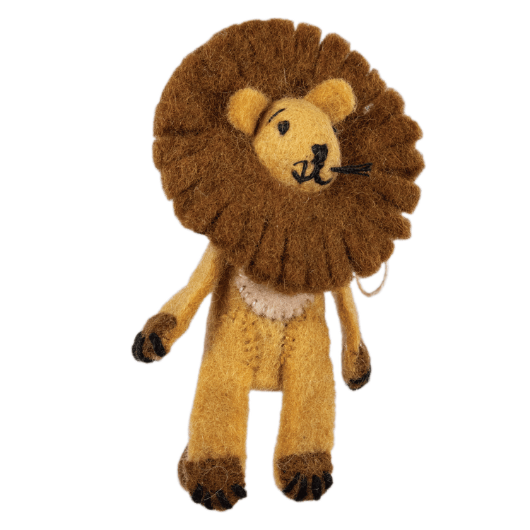 Leo Lion Woolie Finger Puppet