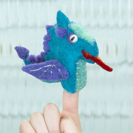 Woolie Dragon Finger Puppet