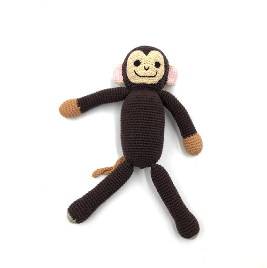 Knitted Monkey Stuffed Animal