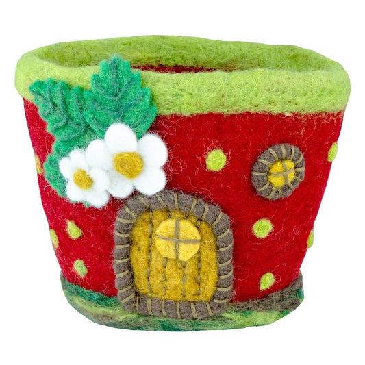 Strawberry Cottage Plant Pot