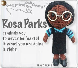 Rosa Parks String Doll Keychain