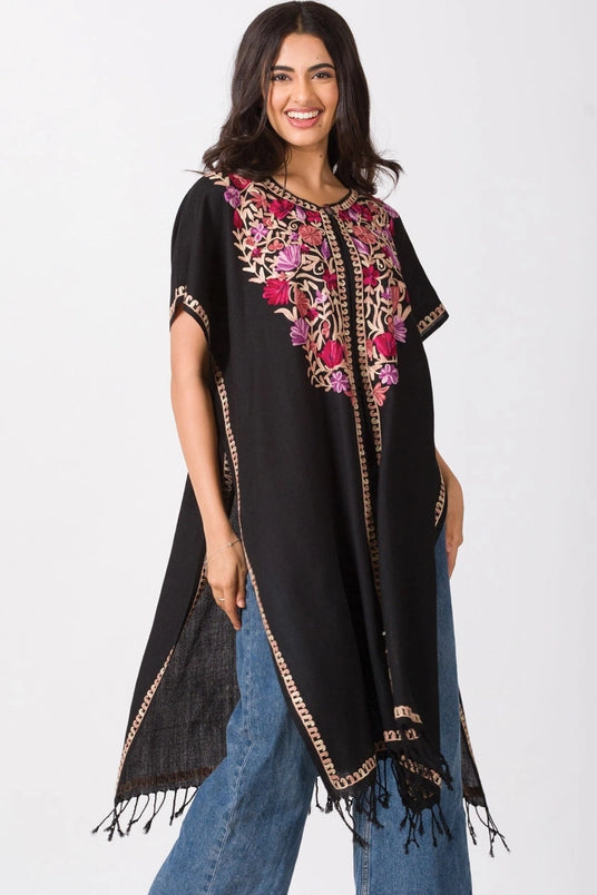 Taisha Rose Embroidered Caftan