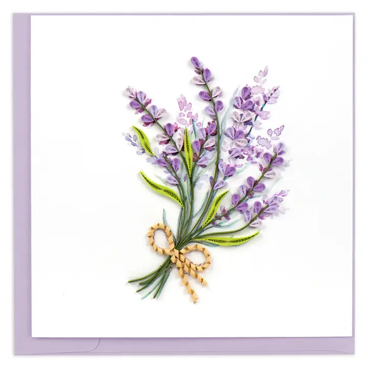 Lavender Bunch Quilling Card