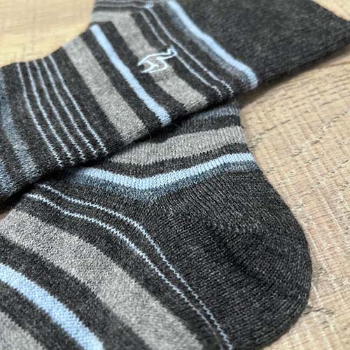 Alpaca Socks - Stripe - Azul