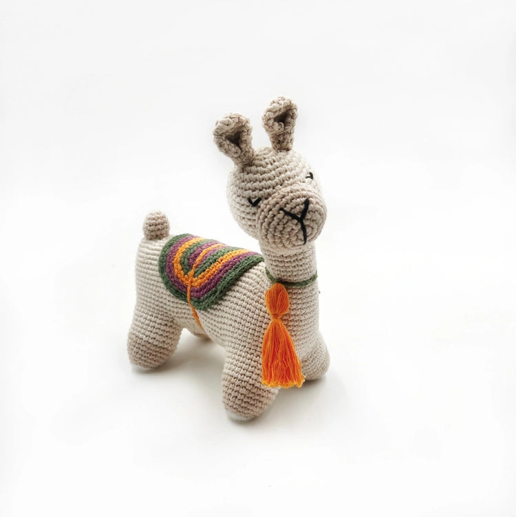 Plush Knitted Llama Toy