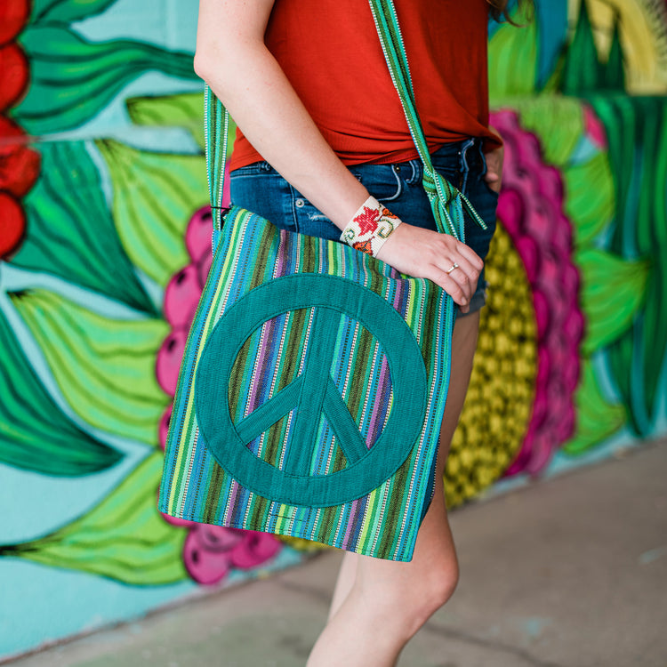 Ikat Peace Bag