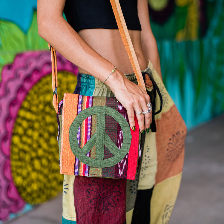 Ikat Peace Bag