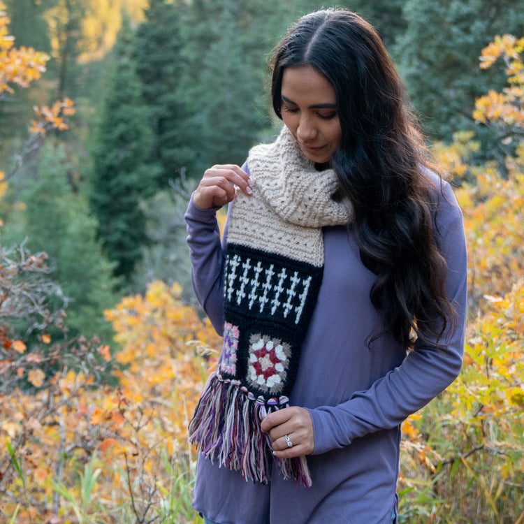 Retro Crochet Scarf