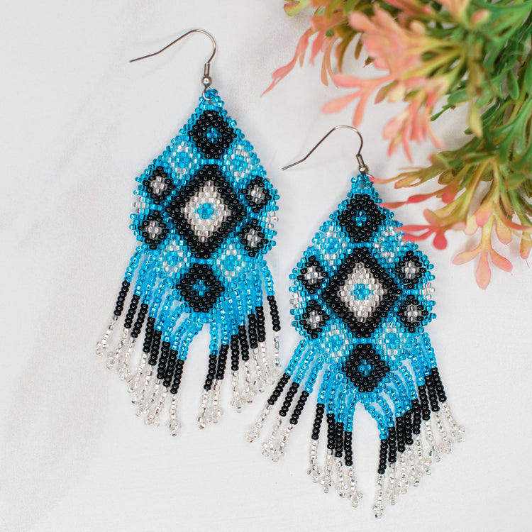 Beaded Kite Earrings