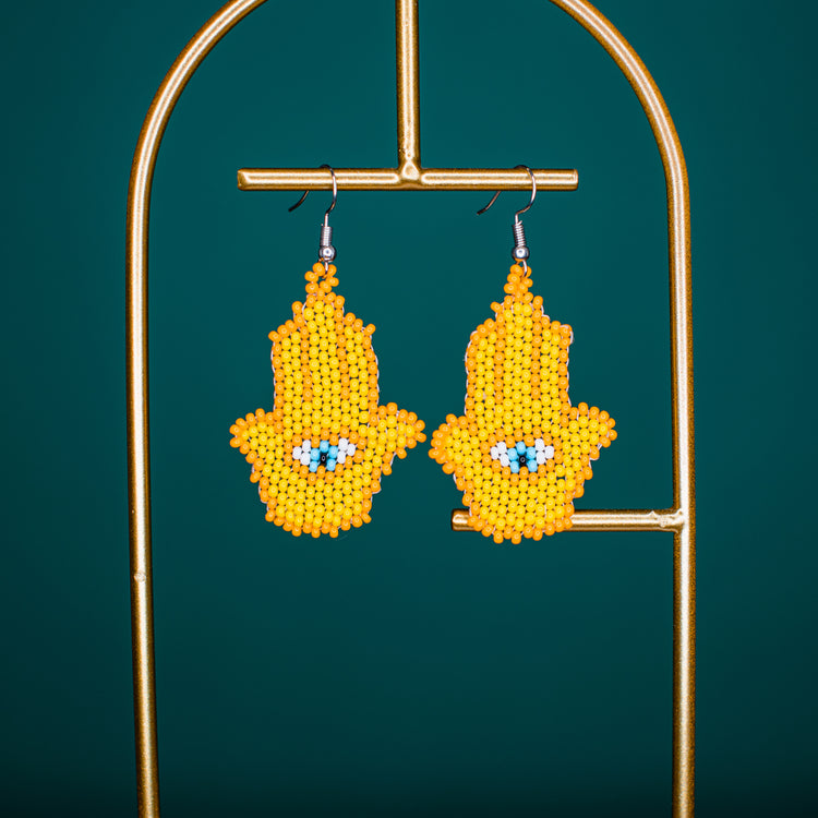 Hamsa Beaded Earring