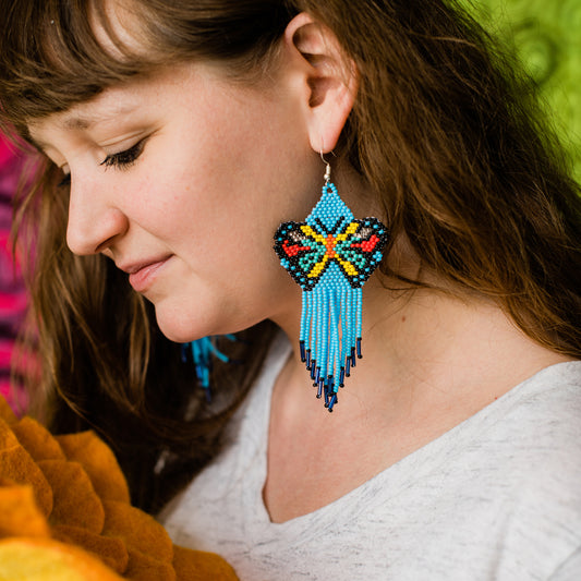 Butterfly Fringe Earring