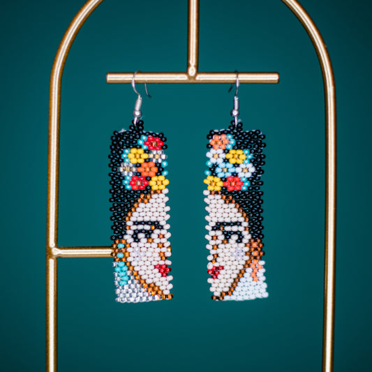 Split Frida Kahlo Earrings