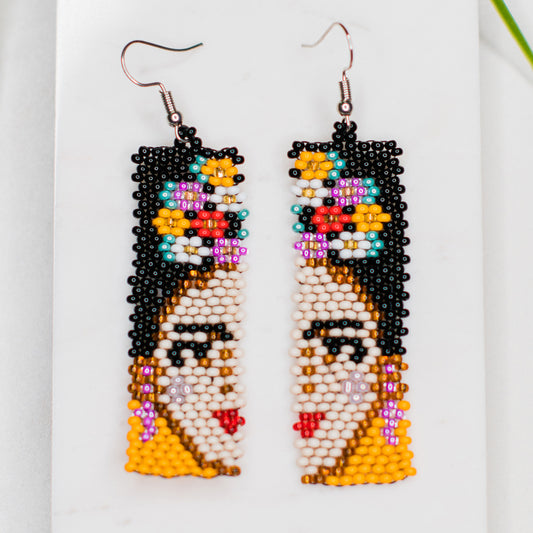 Split Frida Kahlo Earrings