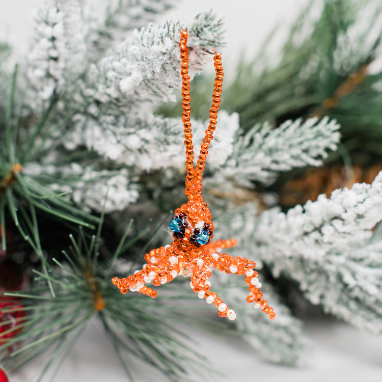 Beaded Octopus Ornament