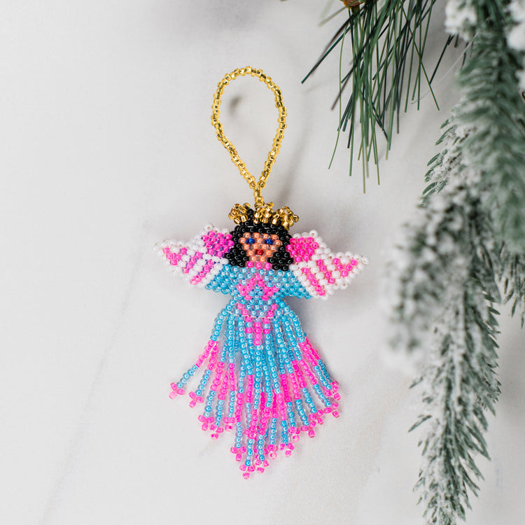 Beaded Colorful Angel Ornament