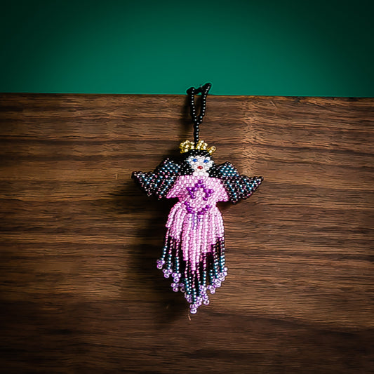 Beaded Colorful Angel Ornament