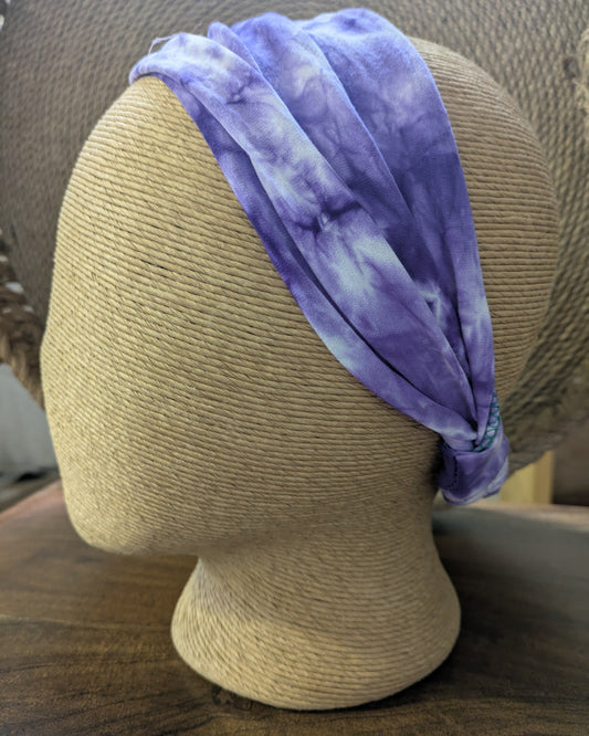 Cotton Headband with Tie Dye Design