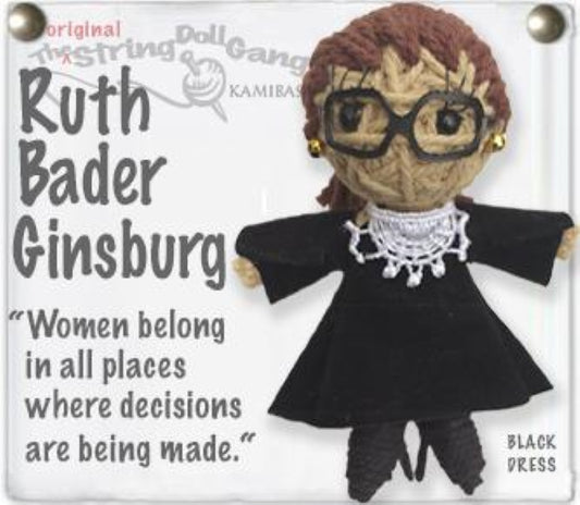 Ruth Bader Ginsburg String Doll Keychain