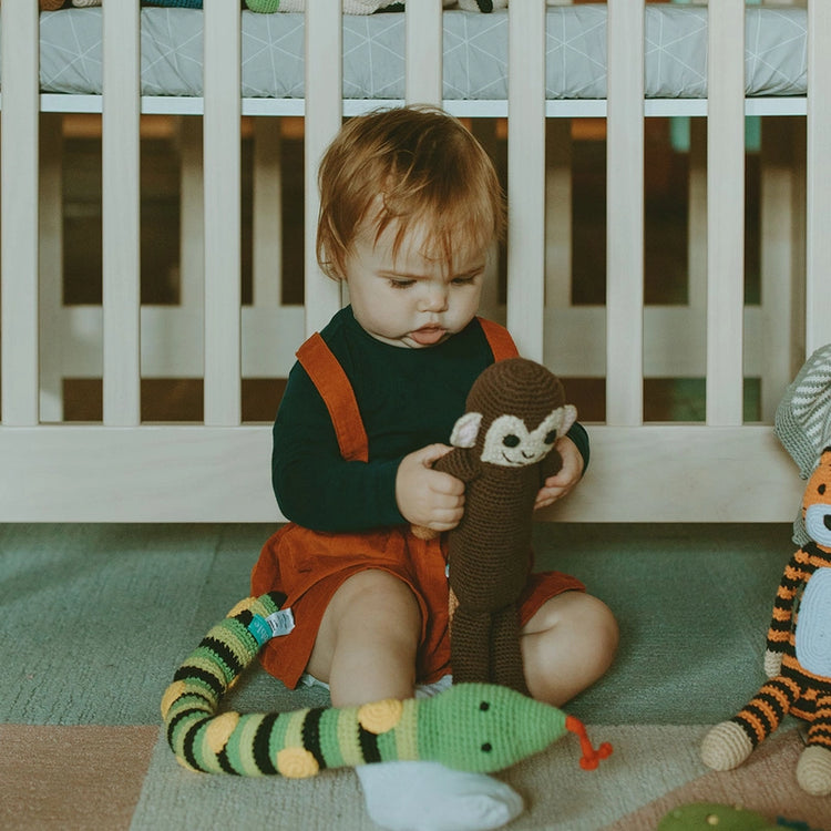 Knitted Monkey Stuffed Animal