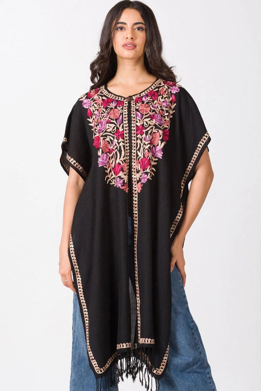 Taisha Rose Embroidered Caftan