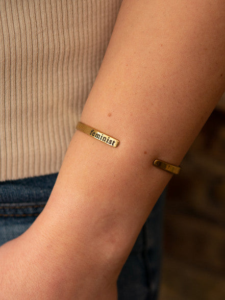 Feminist Brass Cuff