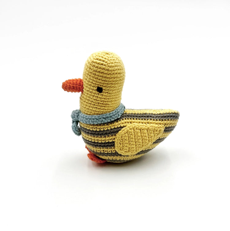 Crochet Baby Duck Rattle