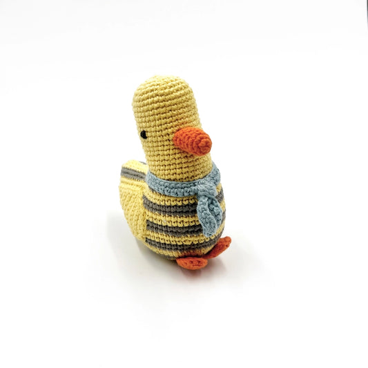 Crochet Baby Duck Rattle