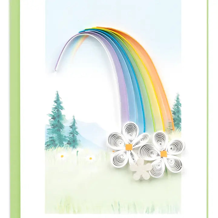 Quilling Rainbow Notecard