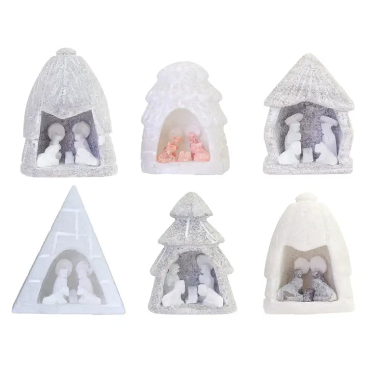 Lucuma Alabaster Carved Nativity Scenes