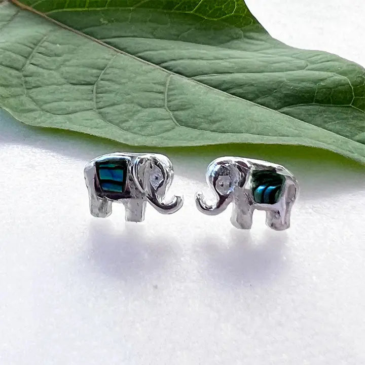 Abalone Elephant Studs