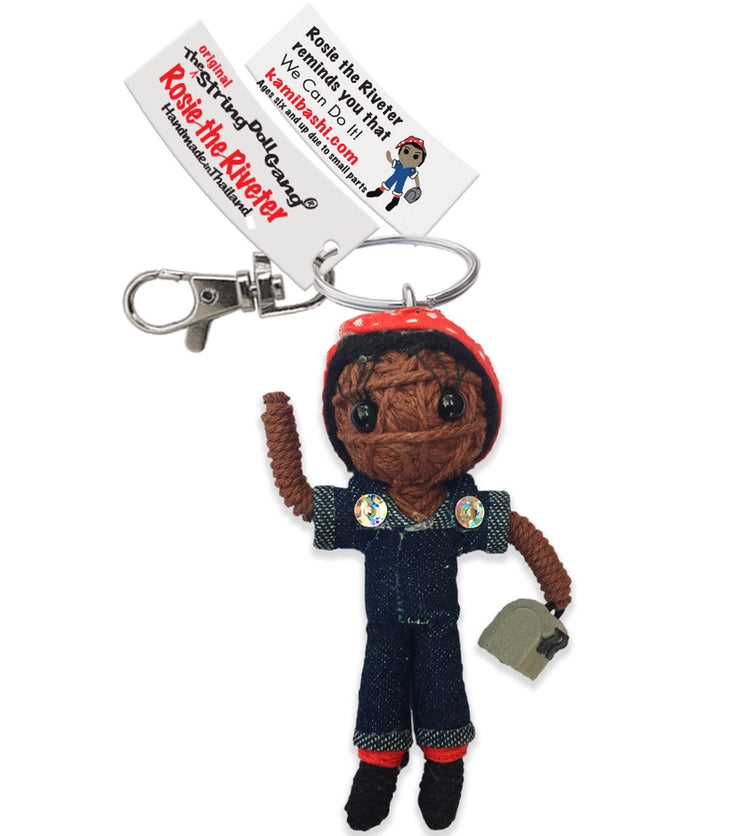 Rosie The Riveter Doll Keychain