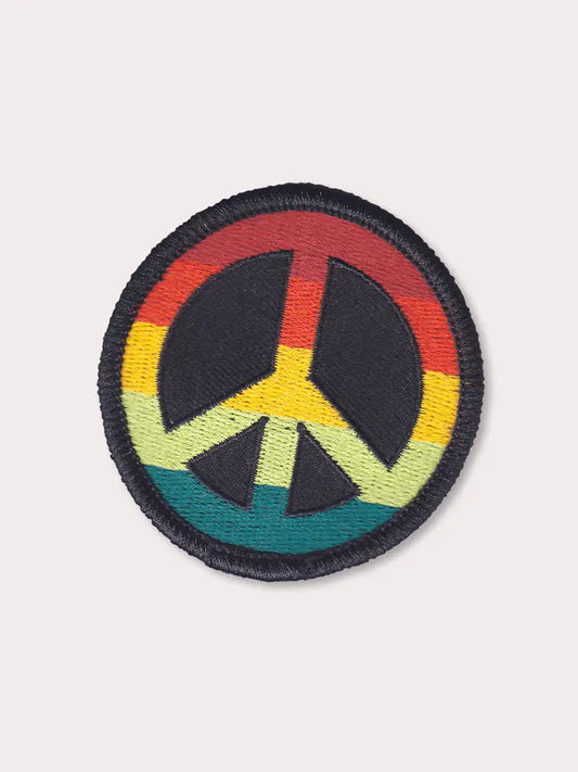 Rainbow Peace Sign Iron-On Patch