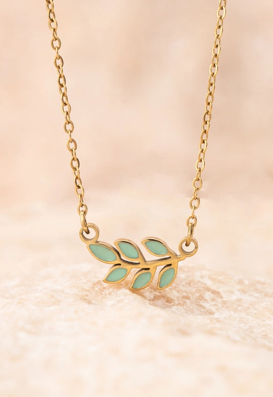 Rowen Mint Leaf Necklace