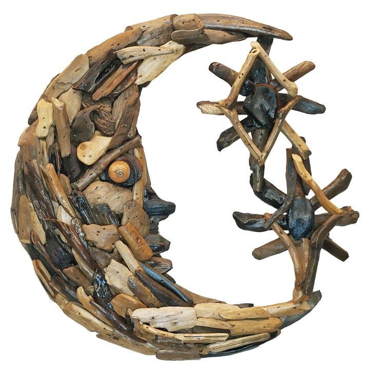 Driftwood Moon Wall Art